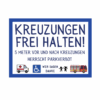 Spucki-Aufkleber "KREUZUNGEN FREIHALTEN" (72 Stück)