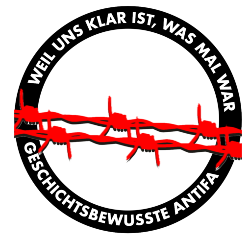 Aufkleber "Geschichtsbewusst"